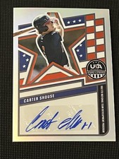 Carter Shouse 2026 PANINI STARS & STRIPES PRIZM USA SILVER AUTO /149 RC SP