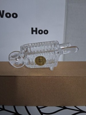 Vintage Princess House Pressed Glass Miniature Wheelbarrow Candy Dish