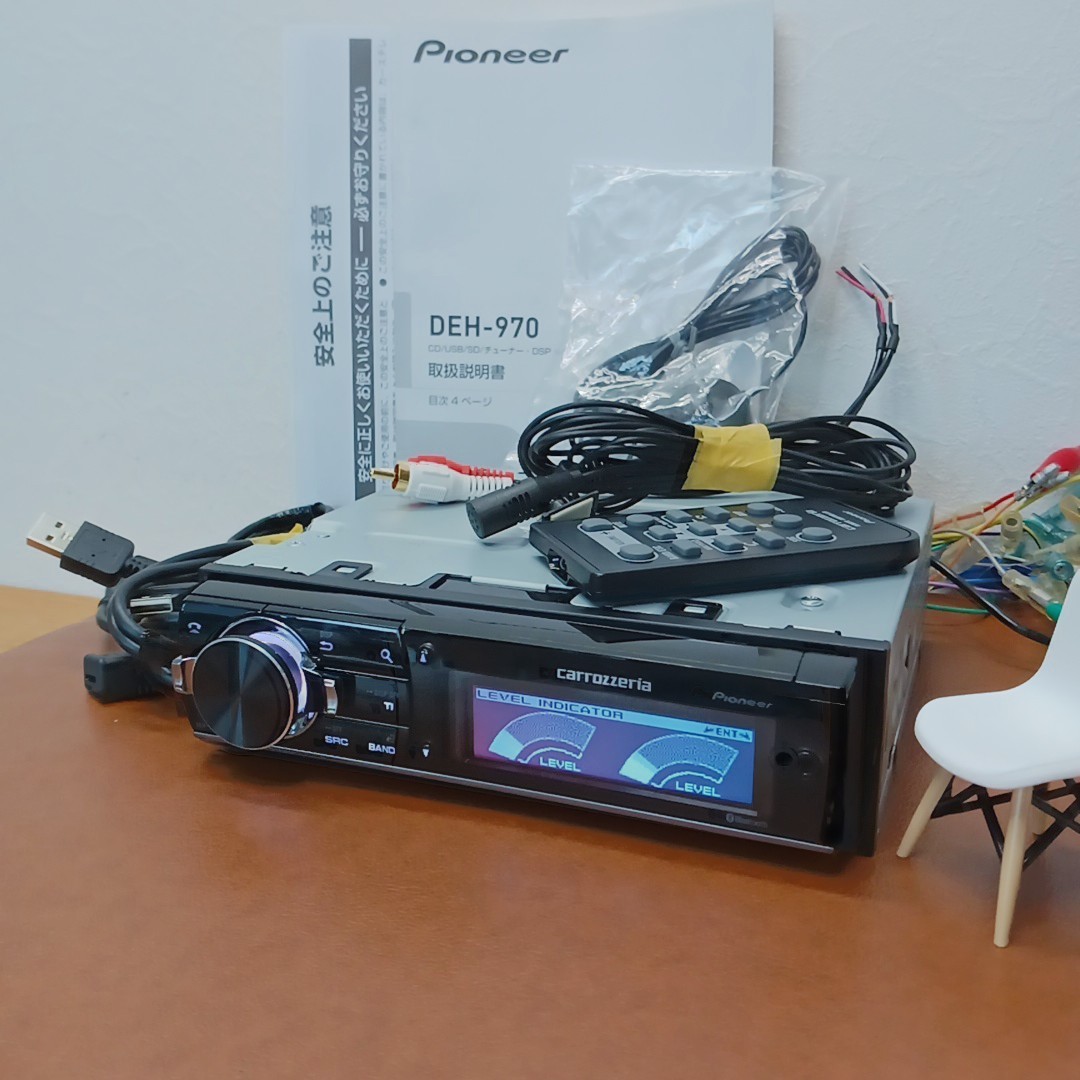 Pioneer Carrozzeria DEH-970 1DIN Car Audio CD USB Bluetooth DSP