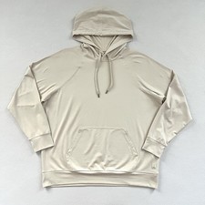 Vuori Women Halo Oversized Hoodie Milkweed Heather Cream DreamKnit Top VW279 S