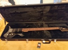 STAGG gloss black gothic style Bass Guitar With Hard Case