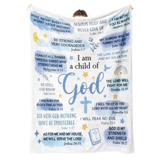 Baptism Gifts Boys I Am A Child Of God Blanket Christian Throw 50x60 Inch