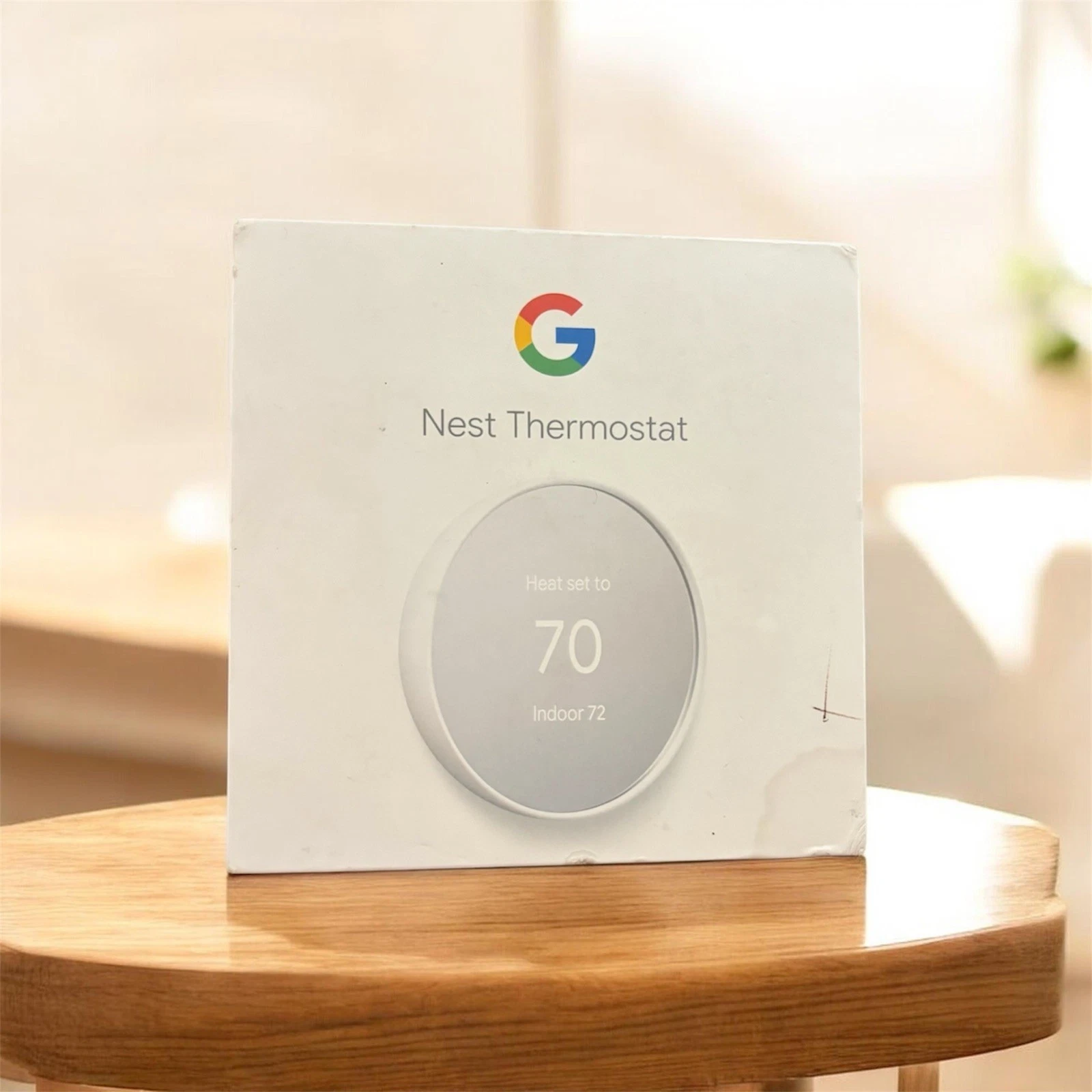 Google Nest Smart Thermostat, Snow - GA01334-US