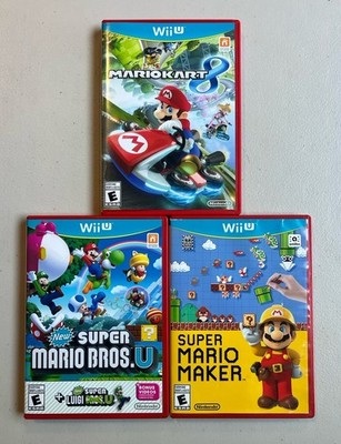 Wii U Lot: Mario Kart 8, Super Mario Maker, Super Mario + Super Luigi - Tested