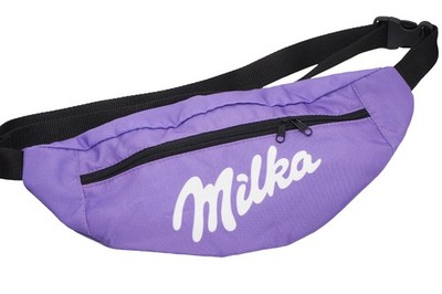 Vintage Milka Waist Bag purple Fanny Pack Big Logo Streetwear Chocolate 00s