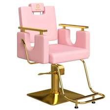 Barber Chair Salon Chair Reclining Hair Chair with Footrest Beauty Spa Equipment