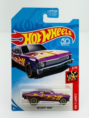 Hot Wheels 2018 SUPER Treasure Hunt '68 CHEVY NOVA Purple NEW in BLISTER STH