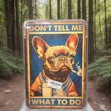 Cute Pug Metal Sign Home Interior and Exterior Decoration