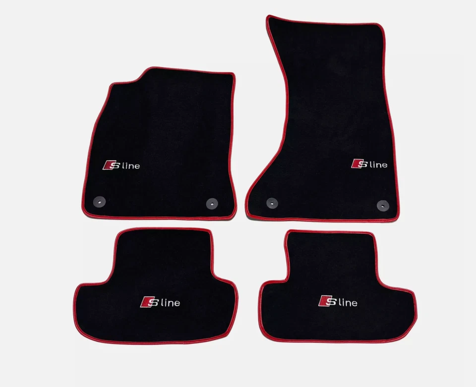 Alfombrillas de terciopelo de lujo para Audi A1-A3-A4-A5-A6-A7-A8-S-RS-Q2-Q3-Q5 Foto 3 de 4
