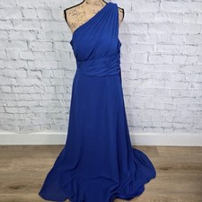 Azazie Ashley gown dress Sz 14 one shoulder formal A3