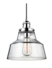 Feiss Baskin P1348/DWZ 10 Inch Mini Pendant by Generation Lighting ~ Dome