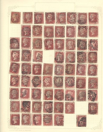 GB QV LINE ENGRAVED USED COLLECTION, (768A).