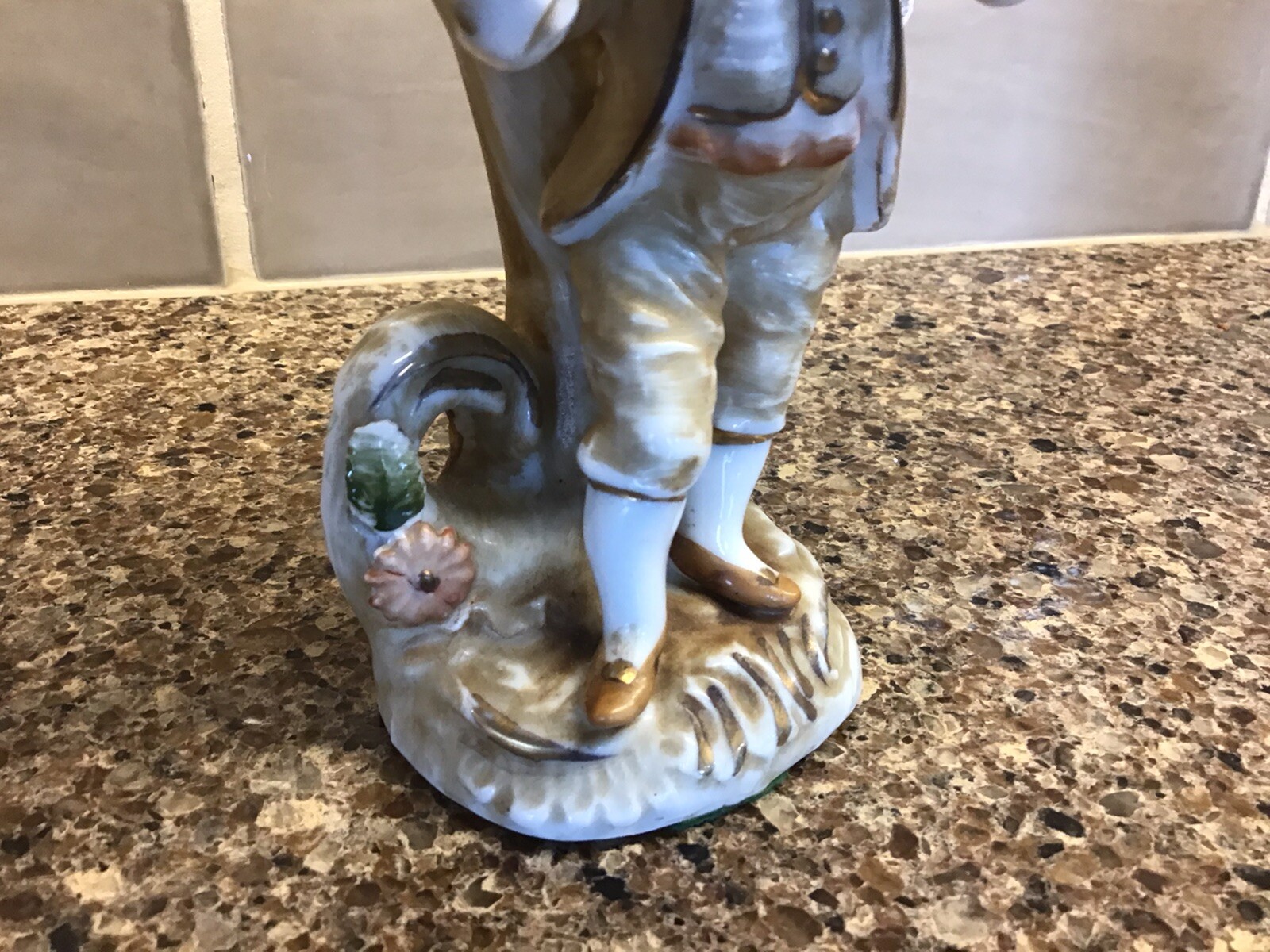 Vintage Betson Japan Vase Porcelain Boy w/ Flute Girl W/ Tamborine Hand Painted eBay