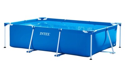 Intex Rectangular Frame Pool - Aufstellpool - Blau, 450 x 220 x 84 cm