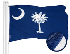 G128 South Carolina State Flag 2x3 Embroidered 300D Polyester