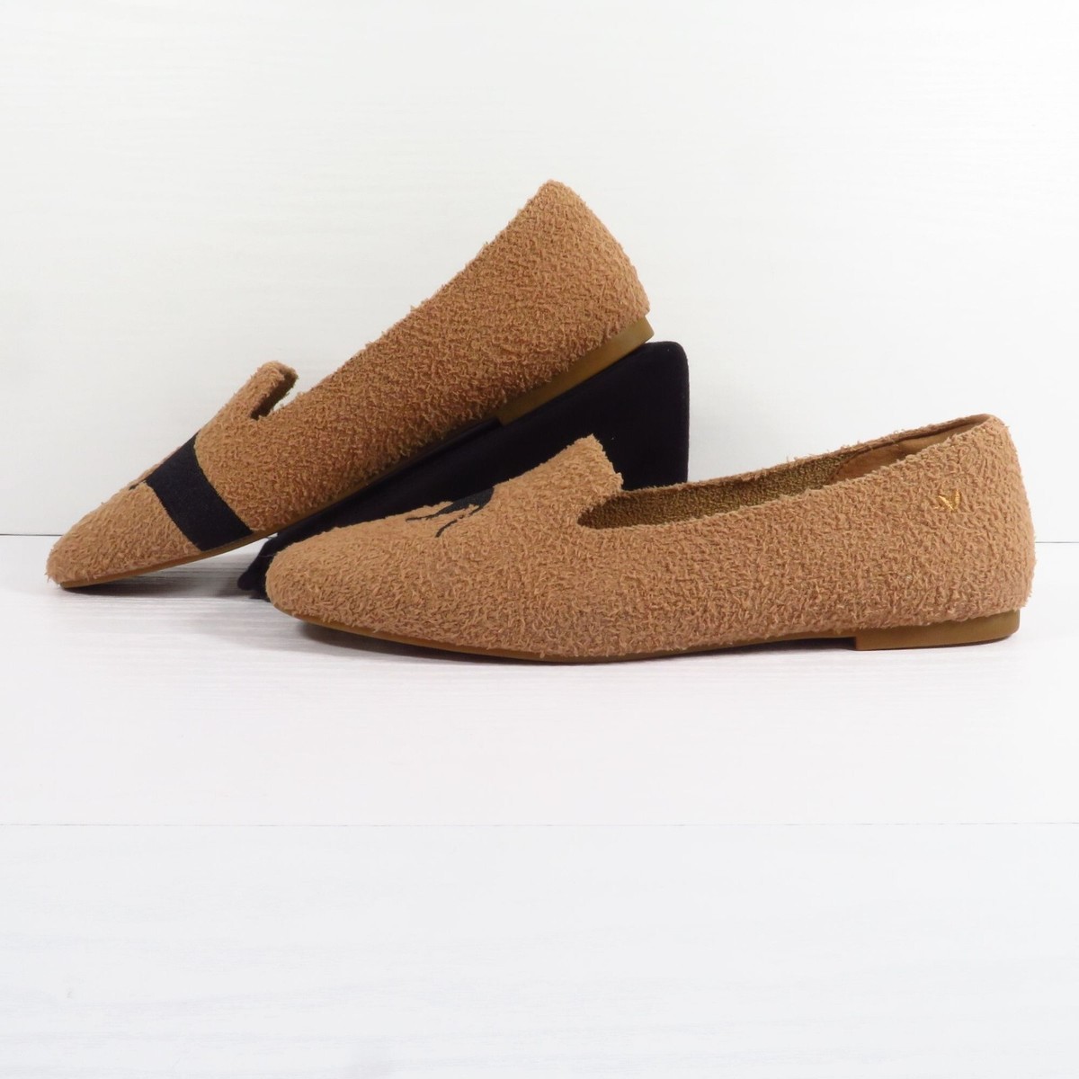 Vivaia Round-Toe Embroidered Dog Dachschund Loafer 43 US 11 Flats