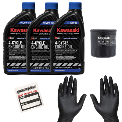 20W50 Oil Change Kit for Kawasaki FX850V 99969-6298, 49065-0724