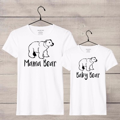mama bear and baby bear shirts