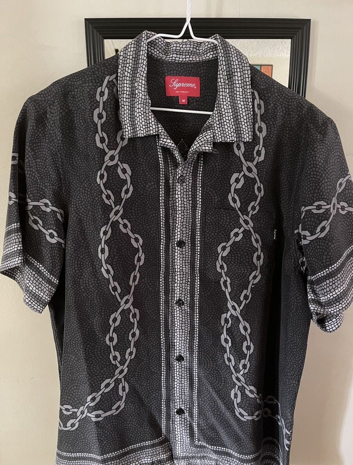 supreme mosaic silk shirt 新品