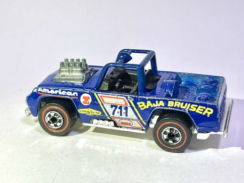 🥶Hot Wheels 1973 H/K Redline Flying Colors Baja Bruiser Blue Ultra Rare - Picture 3 of 5