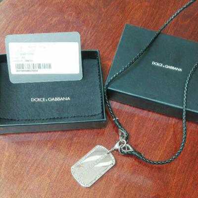 DOLCE&GABBANA DogTag necklace 専用 Dolce & Gabbana Stainless Steel Dog Tag Necklace – Dolce