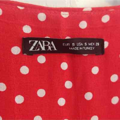 knee length dresses for ladies ZARA. Polka dot midi dress T.xs  Hibuy market