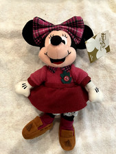 Disney  October  Tourmaline Birthstone Minnie Mouse 8  Bean Bag Plush - NWT