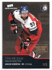 2019-20 Czech MK Hockey Card #69 - Jakub Voracek Czech Expo SERIAL NUMBERED 1/5