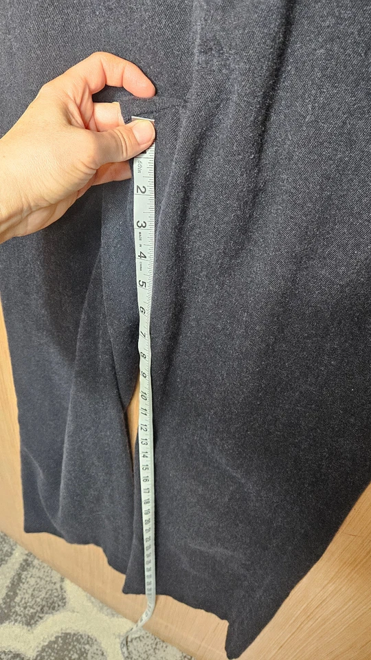 Pantalones chinos VINCE para mujer 8 lana gris pierna recta profesional trabajo vestido pantalones Foto 4 de 4