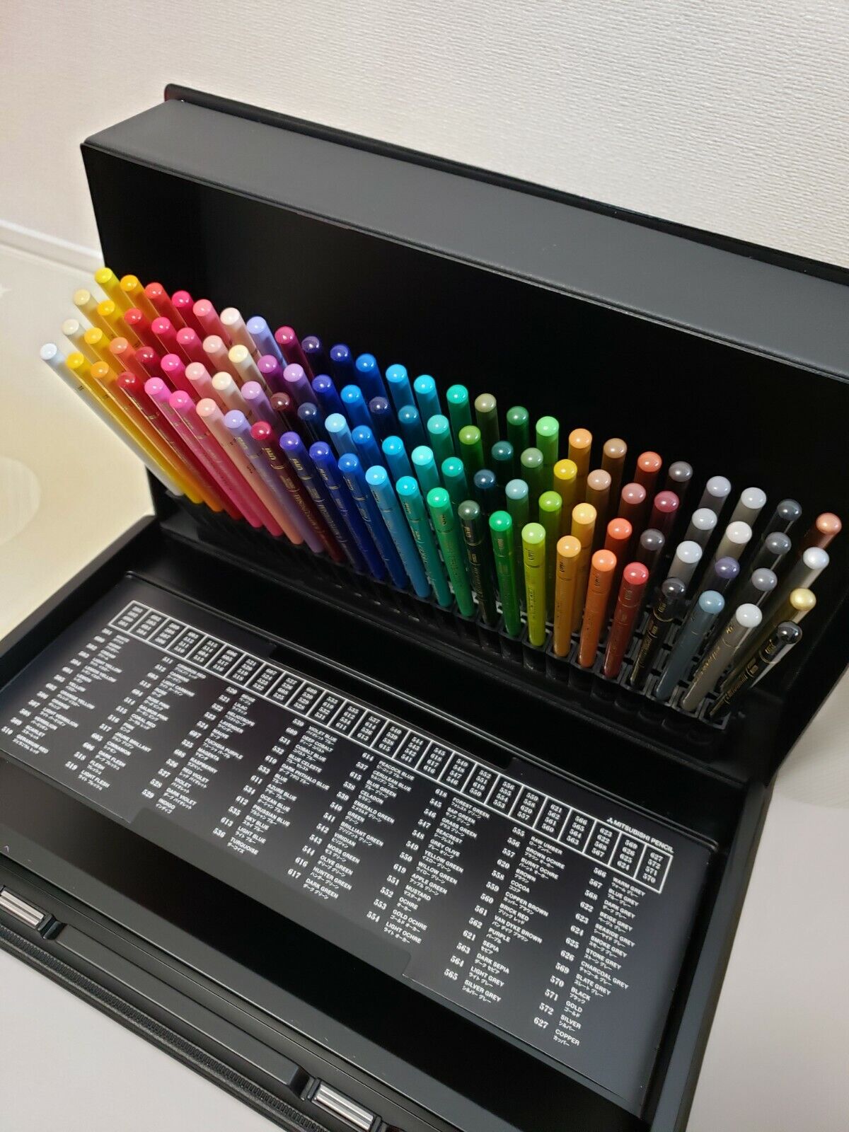 Mitsubishi Pencil 100 Colors Uni Colored Pencils UC100C Special Case