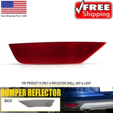 For 2013 2018-2019 SEL Escape Rear Bumper Side Marker Lights Reflectors Red Lens