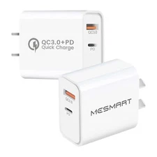 US 2 Port Fast Quick Charge QC 3.0 USB Hub Wall Home Charger Power Adapter Lot