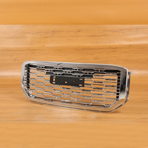 Chrome Front Upper Grille Mesh Grill For GMC Yukon/ Yukon XL Denali Style 15-20 - Picture 12 of 12