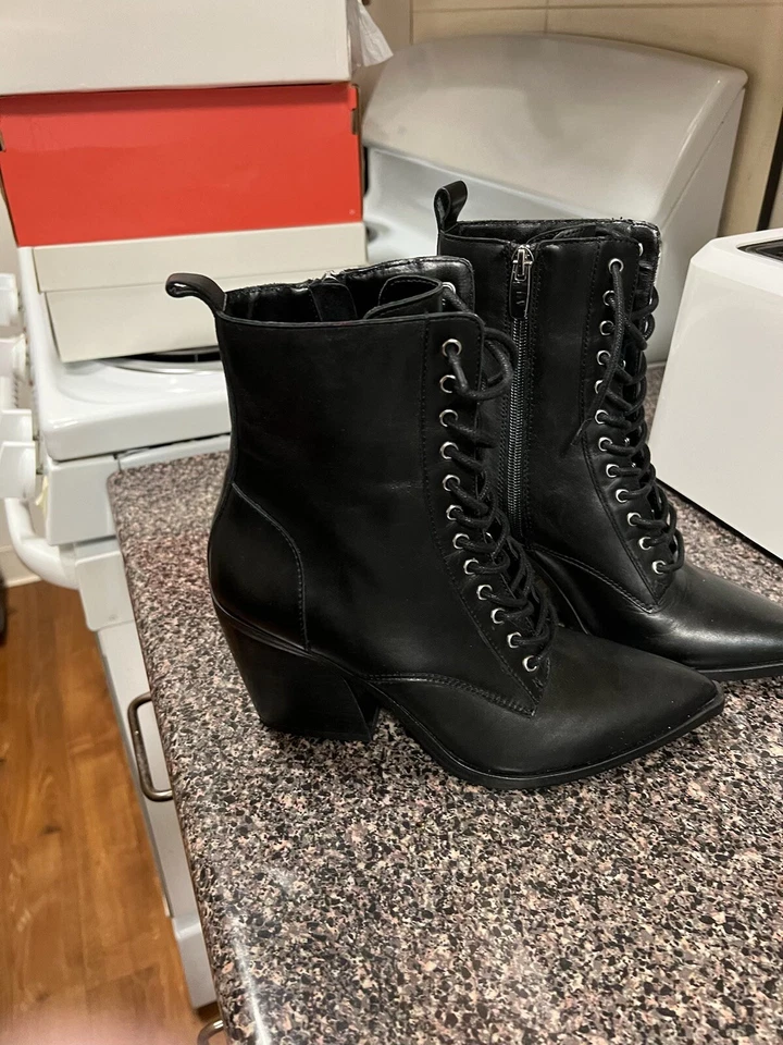 Steve Madden Corliss Vintage Leather Point Toe  Boots Sz 8. Brand New - Image 3 of 4