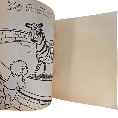 The Berenstain Bears A Bear Country Alphabet Coloring Book 1985 Vintage Learning - Picture 15 of 15