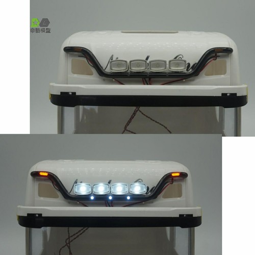 LED-Leuchtbalken Kabine Aluminium für 770S R730 R620 1851 1/14 RC Tractor Truck - Bild 6 von 7