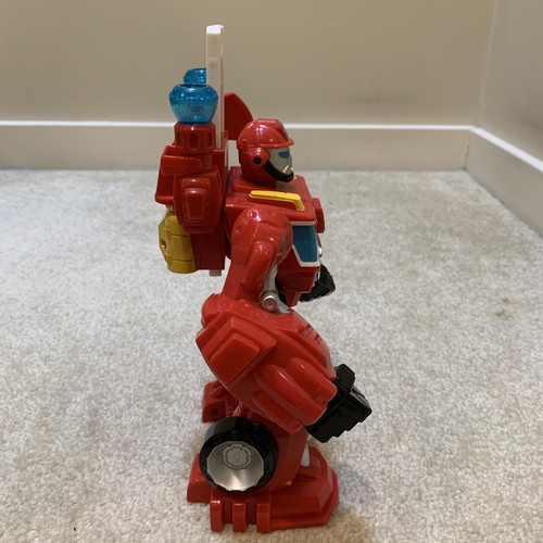 Transformers Rescue Bots Heatwave Fire Bot 10" Toy Figure Talks Playskool Heroes - Picture 2 of 12