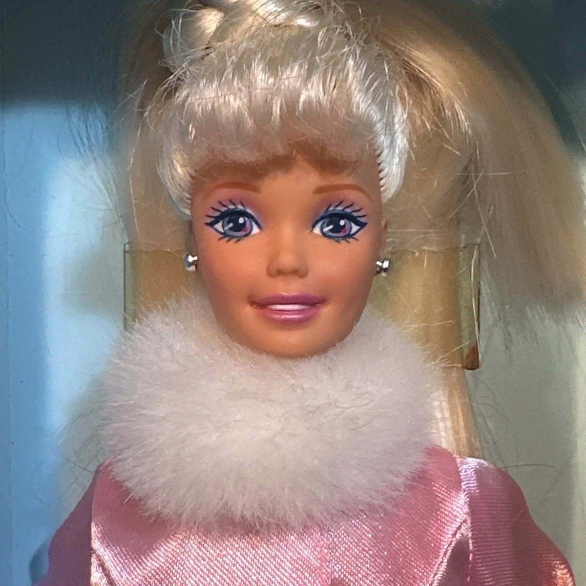Barbie Superstar Face Doll Long Platinum Blonde Hair & Earrings