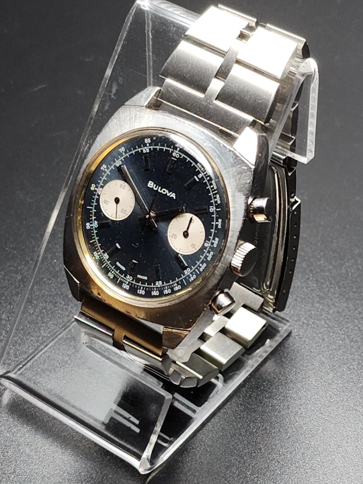 Vintage Bulova Deep Sea 666 Chronograph, Valjoux cal. 7733 with extra strap - Image 4 of 4