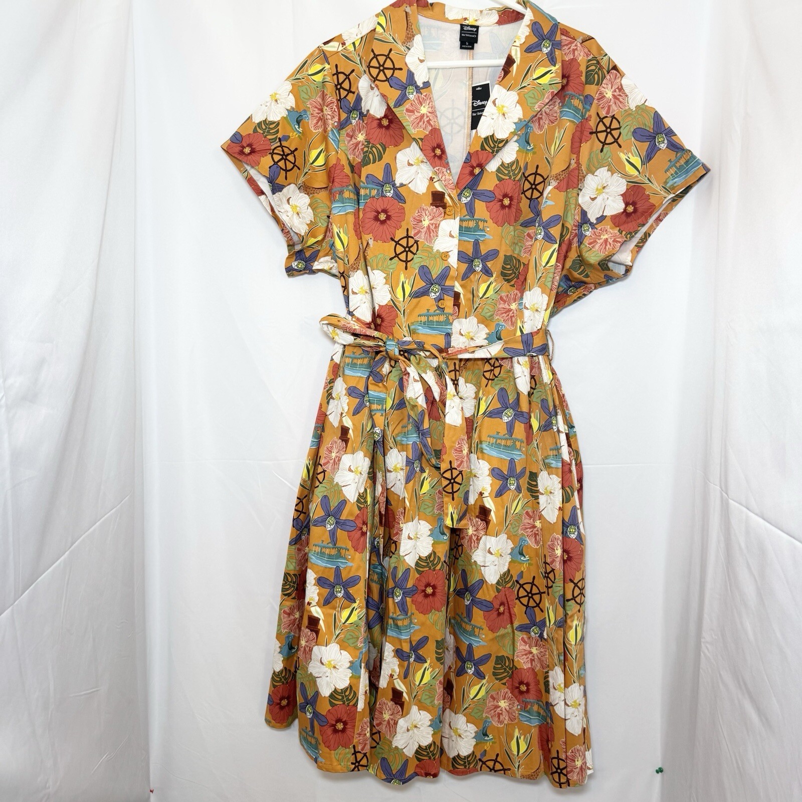 Disney HER UNIVERSE Jungle Cruise Retro Print Dress, Plus Exclusive, 5X (NWT)