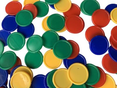 500 X BELOHNUNGS- / GETRÄNKTOKEN / POKERCHIPS 25 MM DURCHMESSER - FARBEN WÄHLEN