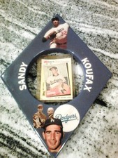 Kmart 20th Anniversary Topps Sandy Koufax Baseball Card in Blue Photo Frame
