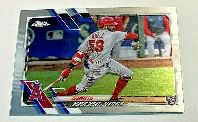 2021 Topps Chrome Update Baseball #USC40 Jo Adell RC Rookie Debut Anaheim Angels