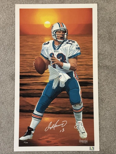 Dan Marino Miami Dolphins Signed LE 151/270 Danny Day Lithograph Giclee 18x32