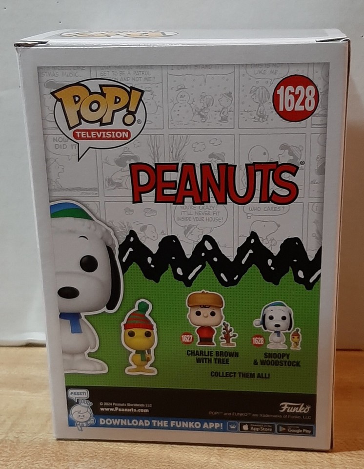 Funko Pop Charlie Brown Christmas Snoopy and Woodstock 1628 New