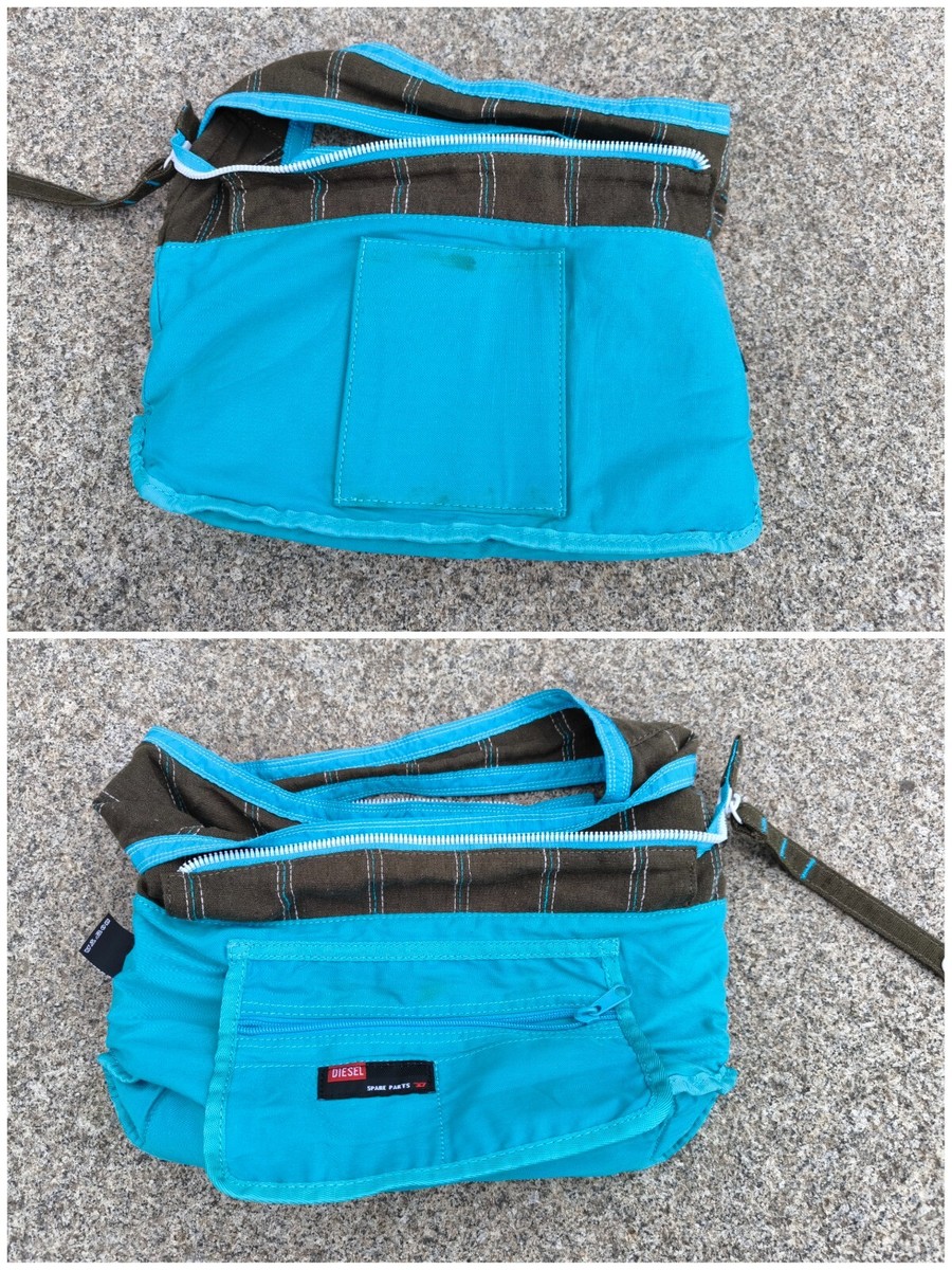 Diesel Y2K SMALL fabric linen hand bag shoulder bag streetwear | eBay