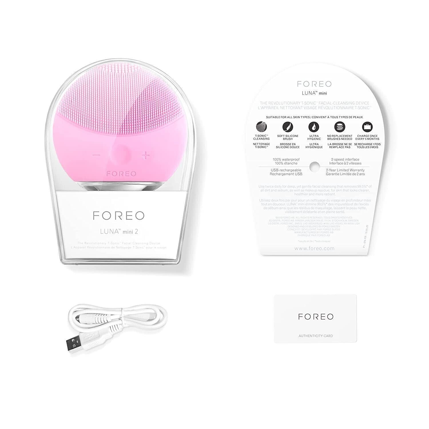 Foreo Luna Mini 2 Facial Cleansing Brush ( Pearl Pink ) **BRAND NEW IN BOX**