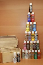 LOT OF 23 in BOX DecoArt Crafter's Acrylic All-Purpose Paint 2oz See Pictures 