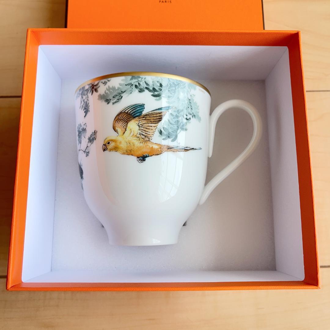 Hermes Soup Mug Cup Carnets d'Equateur Tableware Animal Bird