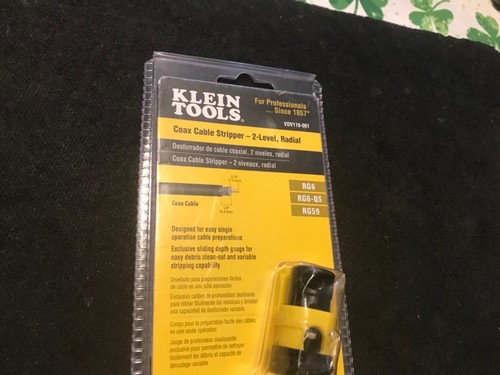 Klein Tools VDV110-061 Coax Cable Stripper 2 Level, Radial RG6, RG6-QS, RG59 - Picture 2 of 4